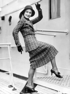 A Lively Woman Boards A Ship