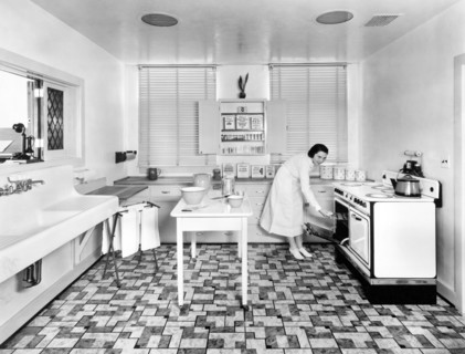 A Woman Baking Cookies