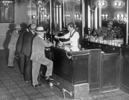 Patrons At A Speakeasy In SF