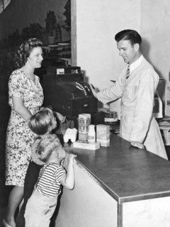 Woman Purchasing Groceries