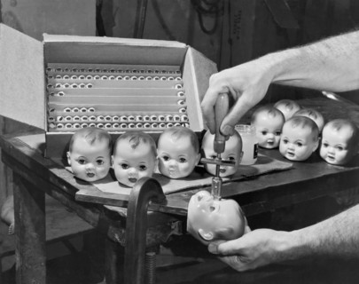 Eyeballs Put In A Doll Head