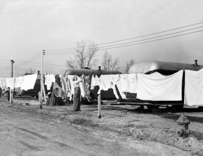 Hanging Up Laundry To Dry