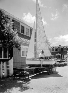 A Woman On Sailboat At Home