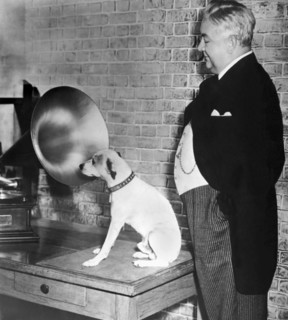 A Dog Listens To Gramaphone