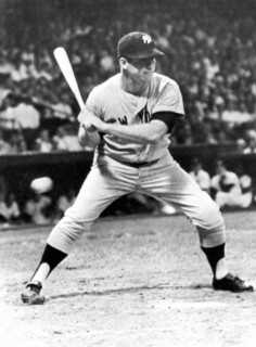 Mickey Mantle At Bat