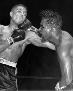 Sugar Ray Throws A  Right