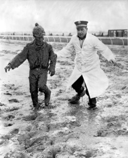Jockey Rescued From The Mud