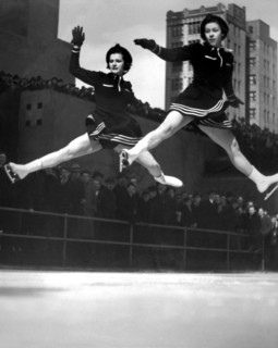 Ice Skaters Perform In NY