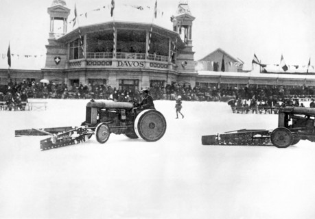 Clearing The Rink In Davos