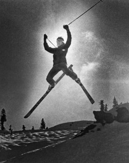 A Bold Leap By A Skier