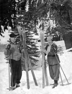 Skiing Badger Pass in Yosemite