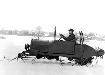 Very Early Snowmobile