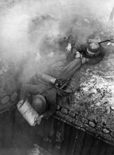 German soldiers launch a suprise attack on Bunker 17.