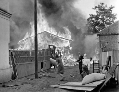 German Luftwaffe Bombs Warsaw