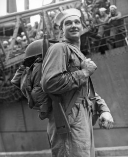 Navy Seabee Off To War