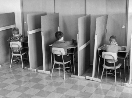Students In Cubicles