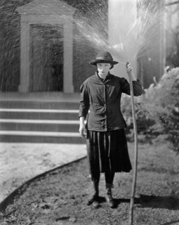 Woman Hoses Herself