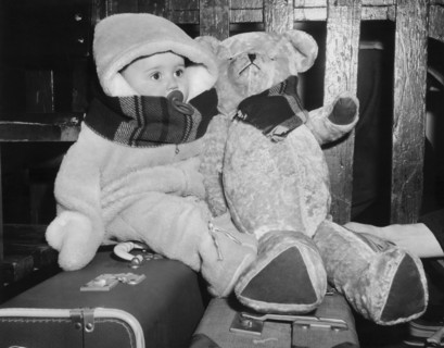 Bundled Up Baby & Teddy Bear