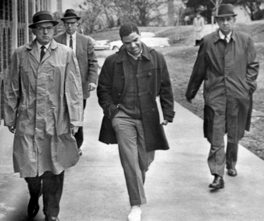 Negro Escorted To College