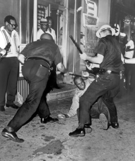 Protester Clubbed In Harlem