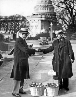 Unemployed Man Sells Apples