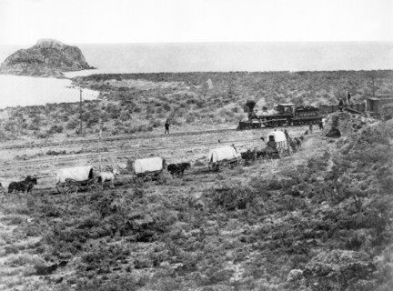 Railroad Meets Wagon Train