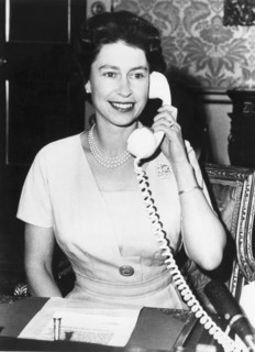 Queen Elizabeth On The Phone