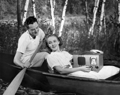 Two Lovers In A Canoe