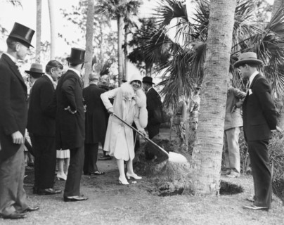 Mrs. Calvin Coolidge Planting