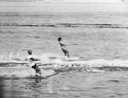 Jackie & John Glenn Water Ski