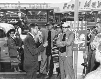 Kennedy Campaigns In Primary