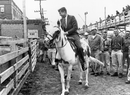 Kennedy Rides A Mule