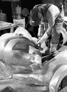 Isamu Noguchi Working