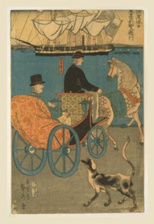 Americans Enjoying Sunday in Yokohama 1861