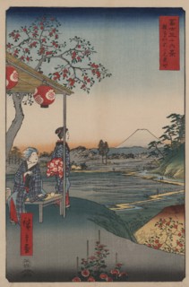 Fujimi Teahouse at Zoshigaya (Zoushigaya fujimi chaya) 1858
