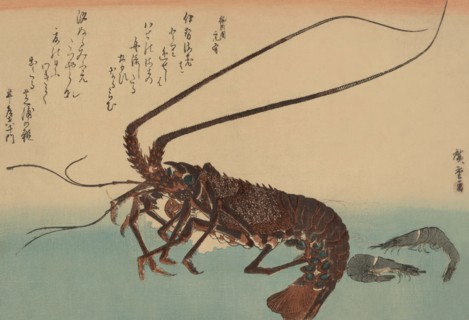 Shrimp and lobster (Ise ebi to shiba ebi) 1840