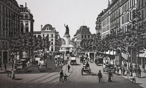 Paris, la place de la republique