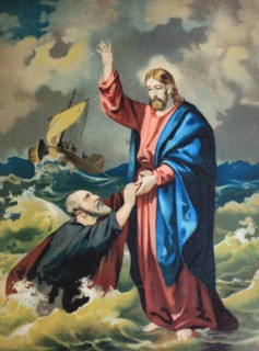 Jesus walking on the sea