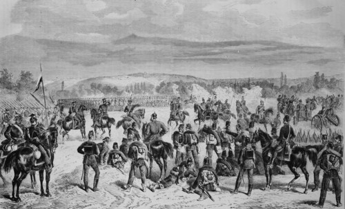 Arrival of the prussian guard