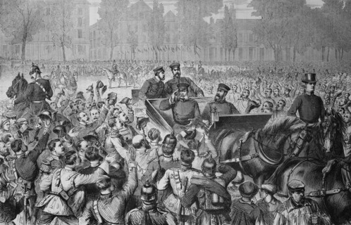 Arrival of king wilhelm i