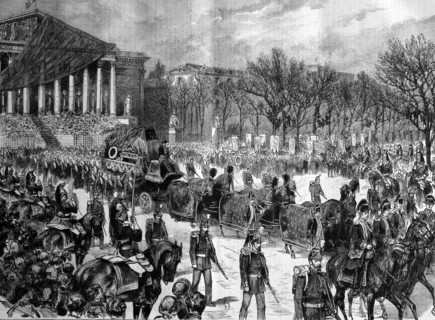 Funeral of leon gambetta