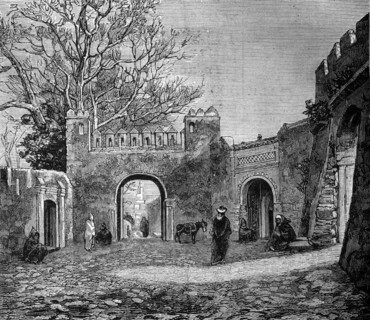 Gates to the bazar in tangier