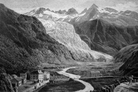 Rhone glacier, valais