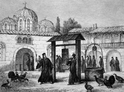 At the greek monastery of stiris, greece
