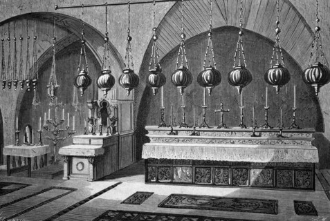 Calvary in the church of the holy sepulchre