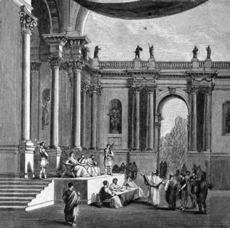 Hall of justice in ancient rome
