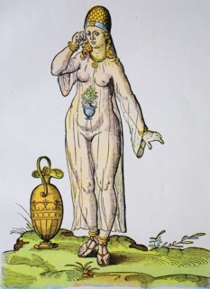 Woman in bathing costume