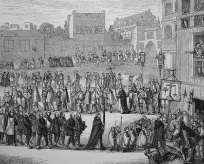 Procession of a auto-da-fe