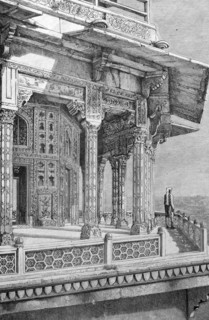 Agra fort, zenanah at shah dschehan palace
