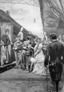 Visit of the german emperor and empress of rome